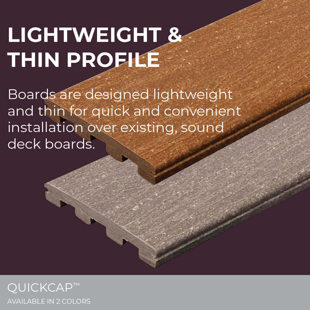 Quickcap composite deck resurfacing system 2025