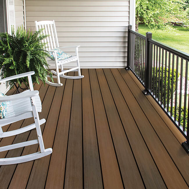 Spanish Cedar Front Porch Scene