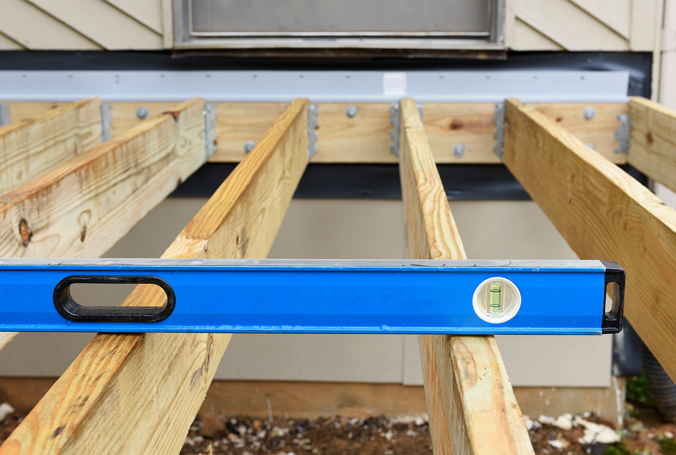 level on the deck