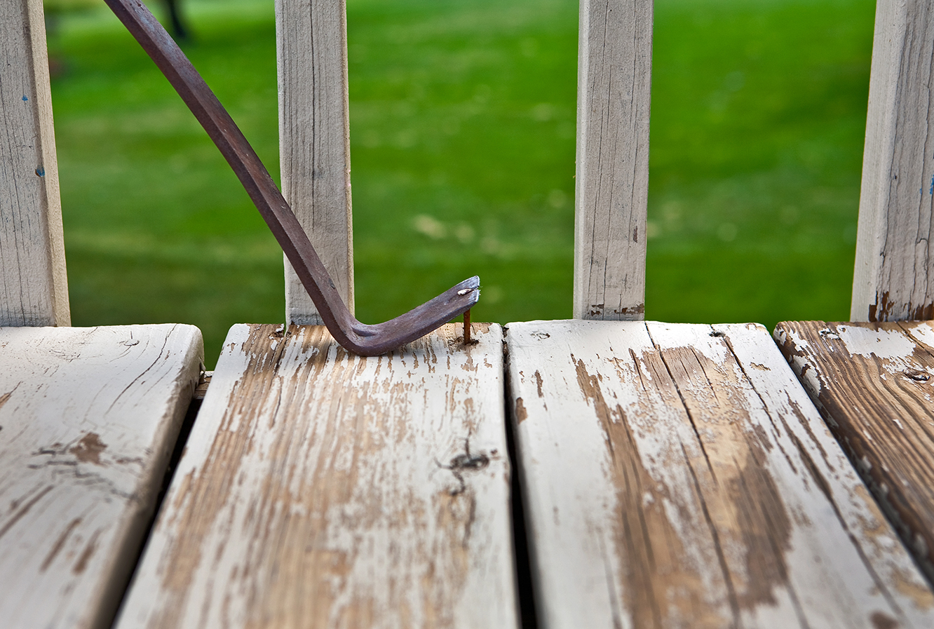 removing deck screws from old deck